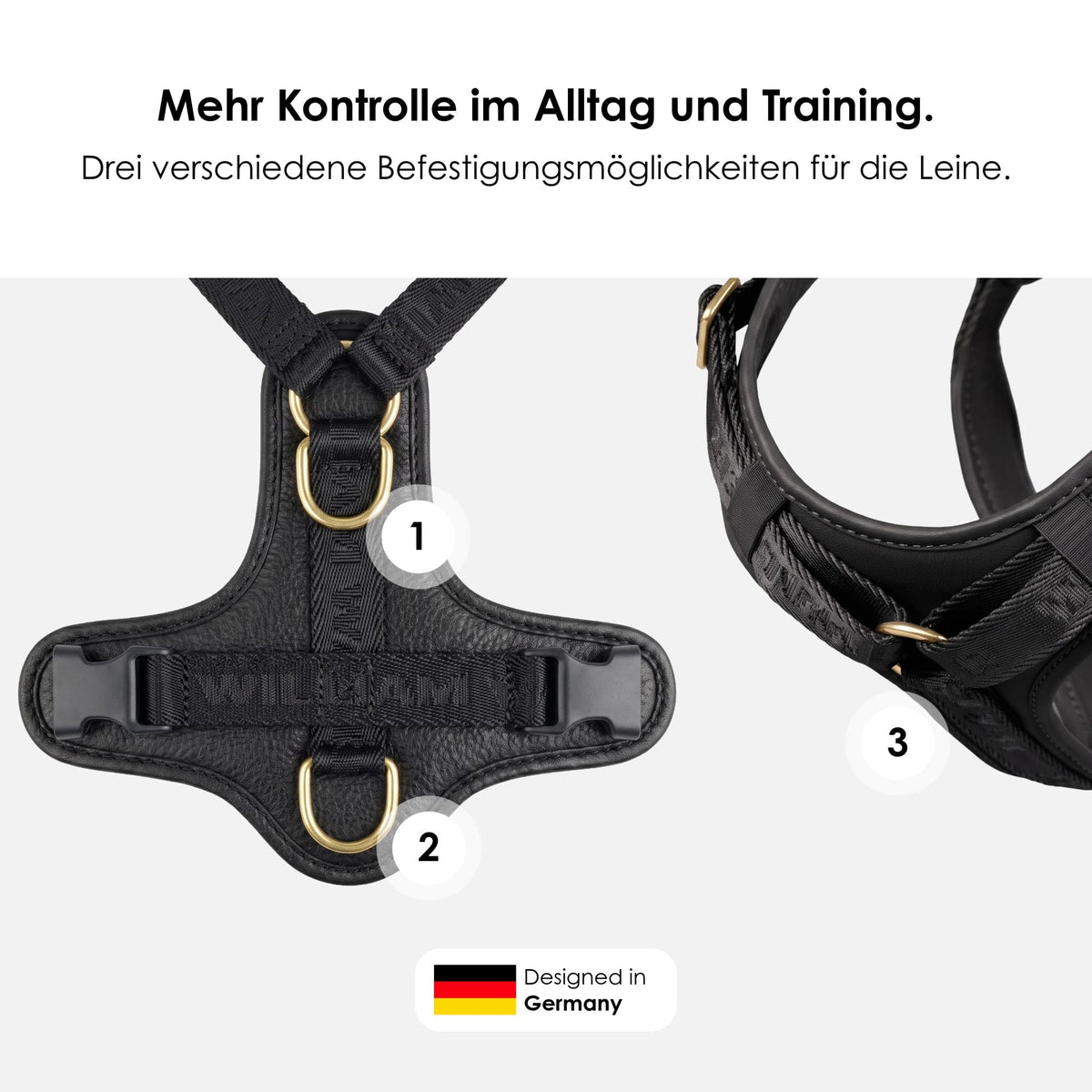William Walker Premium Leather Y-Harness Plain