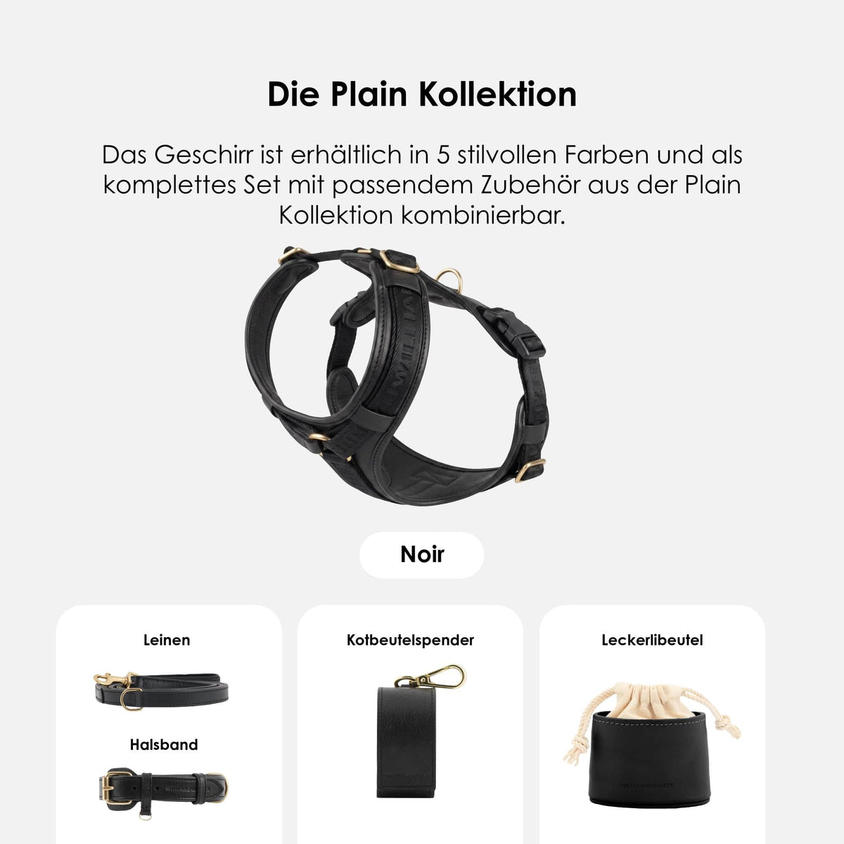 William Walker Premium Leather Y-Harness Plain