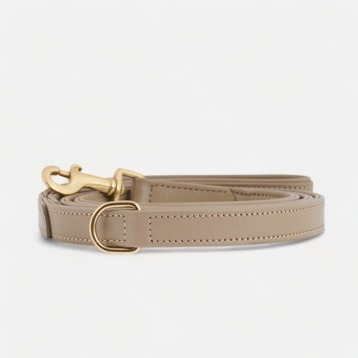 William Walker Premium Leather Dog Leash Sand (Beige)