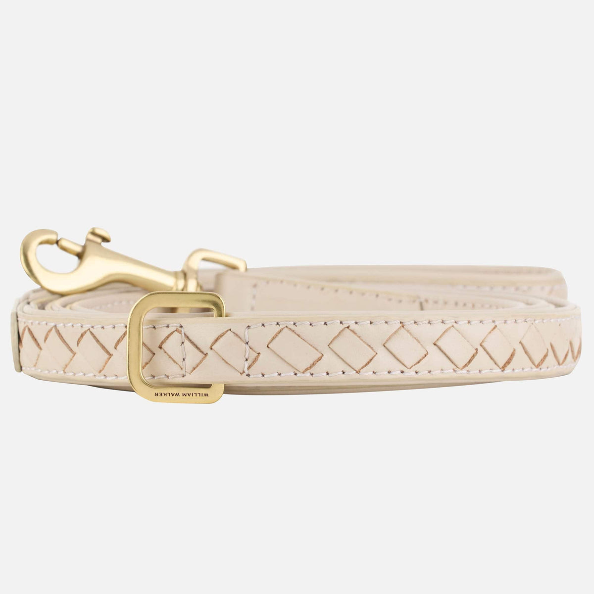William Walker Hochwertige Leder Hundeleine Prestige Almond