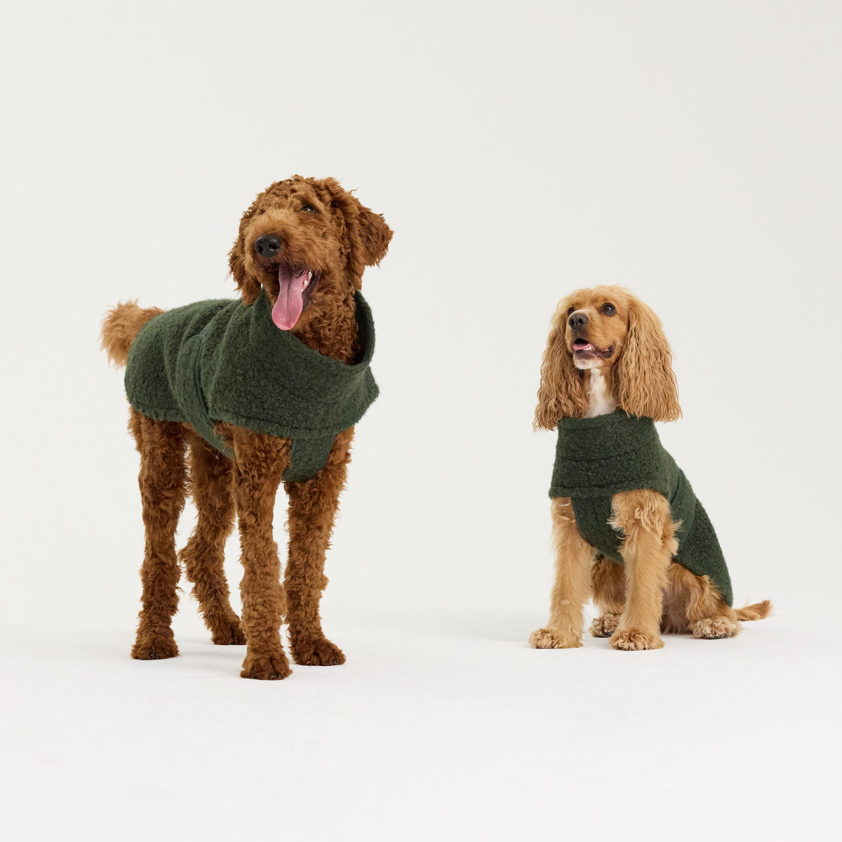 William Walker Knusse fleece hondenjas Cozy Dark Moss / 1