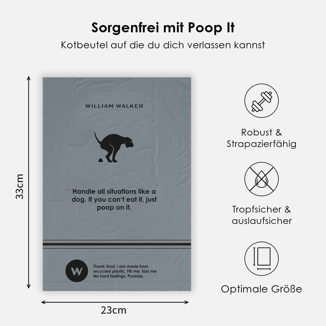 William Walker POOP IT - 300 Poop Bags (20 Rolls)