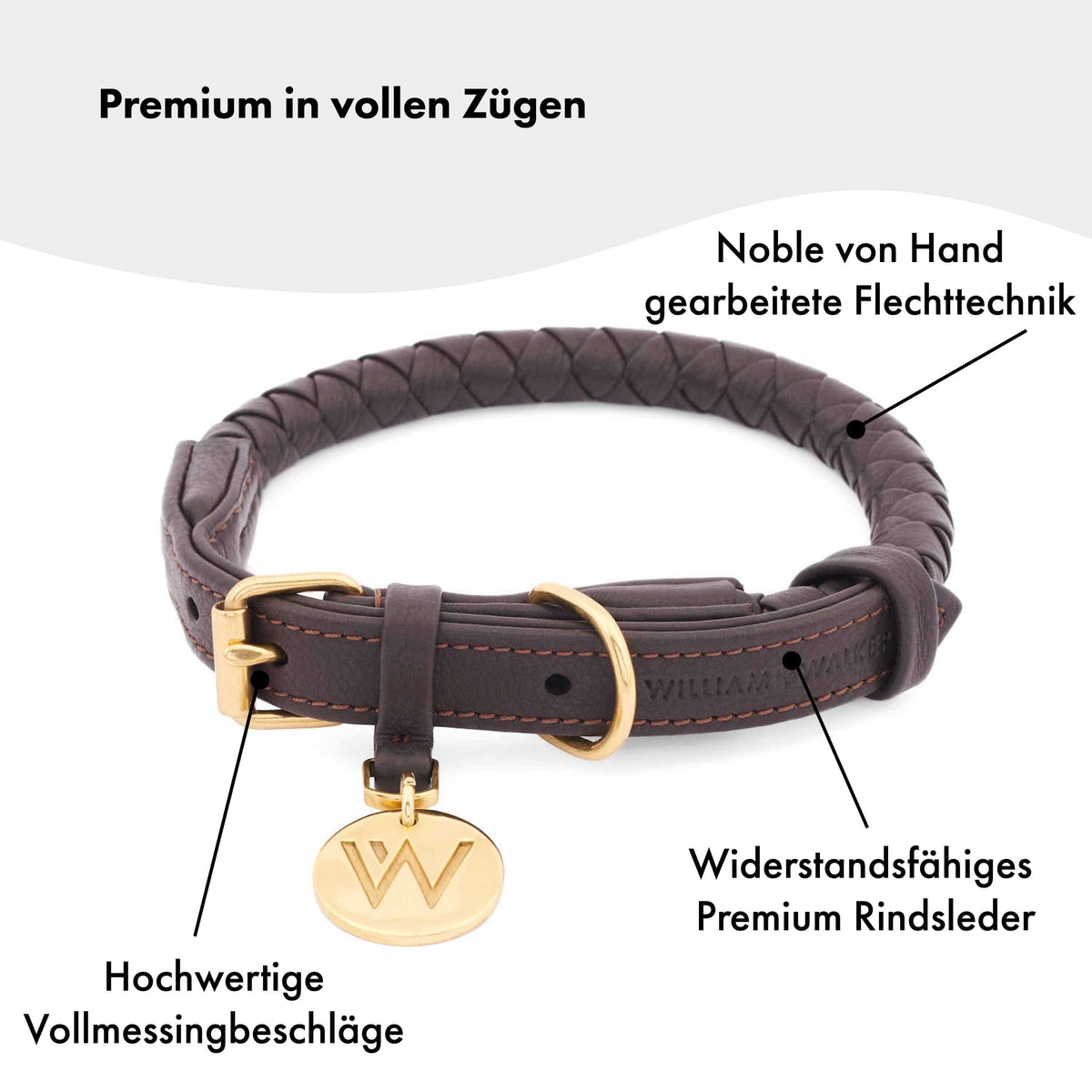 William Walker Dog collar Twisted Earth