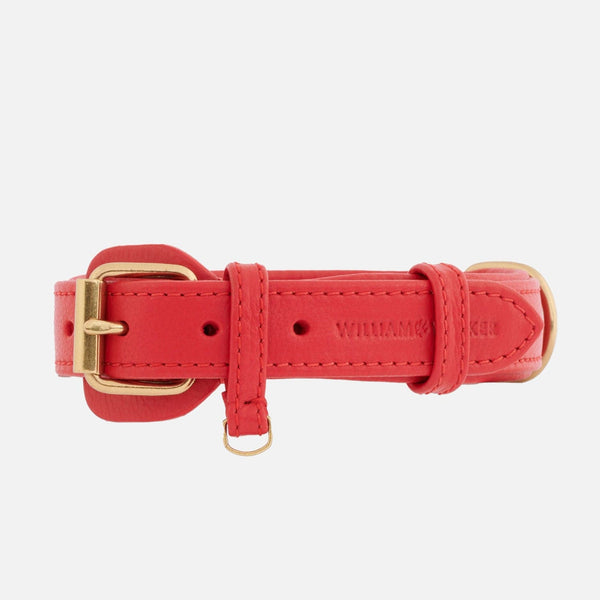 Collier pour chien en cuir Chili (Rouge)