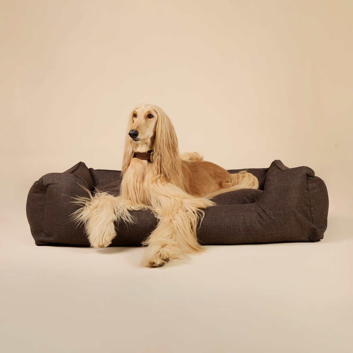 William Walker Orthopedic Dog Bed Luxe Wood / S / Kissen (Flocken)