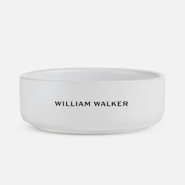 B-Stock Ceramic Dog Bowl Pearl LIMITED (dark logo)