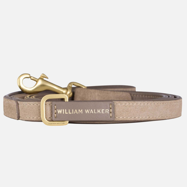 Premium Suede Dog Leash Pebble (Taupe)