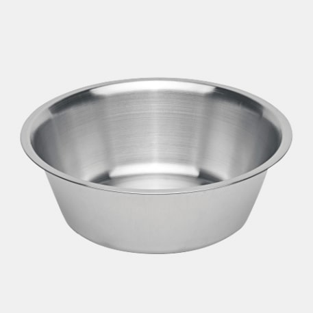Stainless steel dog bowl